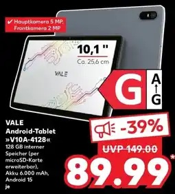 Kaufland DE Vale Android-Tablet V10A-4128 aanbieding