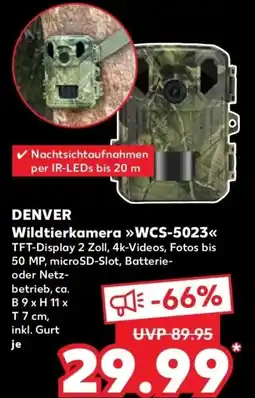 Kaufland DE Denver Wildtierkamera WCS-5023 T aanbieding