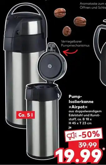 Kaufland DE Pump Isolierkanne Airpot aanbieding