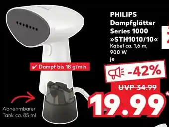 Kaufland DE Philips Dampfglätter Series 1000 STH1010/10 aanbieding