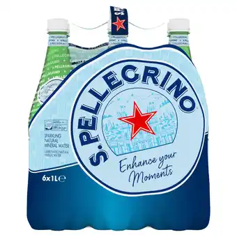 Joybuy San Pellegrino Sparkling Natural Mineral Water 6 X 1Litre aanbieding