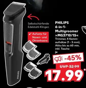 Kaufland DE Philips 6 in 1 Multigroomer MG3710/15 aanbieding
