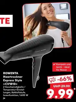 Kaufland DE Rowenta Haartrockner Express Style CV1810 aanbieding