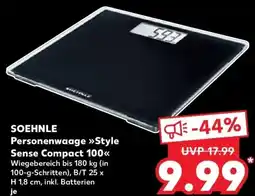 Kaufland DE Soehnle Personenwaage Style Sense Compact 100 aanbieding