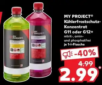 Kaufland DE My Project Kühlerfrostschutz Konzentrat G11 oder G12+ aanbieding