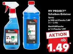 Kaufland DE My Project Scheiben Enteiser Spray aanbieding