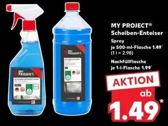 Kaufland DE My Project Scheiben Enteiser Spray aanbieding