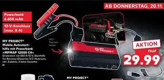 Kaufland DE My Project Mobile Autostarthilfe mit Powerbank MPMAP 12000 C4 aanbieding