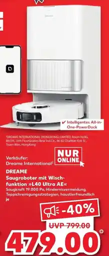 Kaufland DE Dreame Saugroboter mit Wischfunktion L40 Ultra AE aanbieding