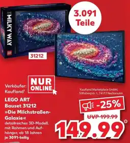 Kaufland DE Lego Art Bauset 31212 Die Milchstraßen Galaxie aanbieding