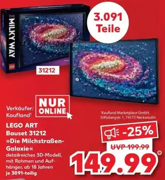 Kaufland DE Lego Art Bauset 31212 Die Milchstraßen Galaxie aanbieding