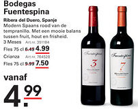 Sligro Bodegas Fuentespina Ribera del Duero, Spanje aanbieding