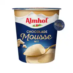 Jumbo Almhof Chocolademousse Wit 200 g aanbieding