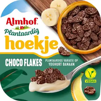 Jumbo Almhof Plantaardig Hoekje Choco Flakes Banaan 125 g aanbieding