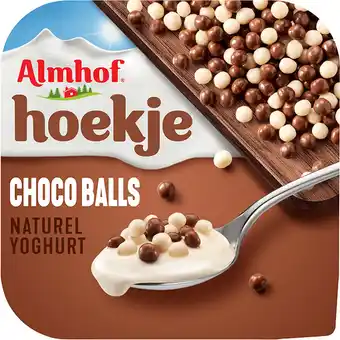 Jumbo Almhof Hoekje Choco Balls Naturel Yoghurt 150 g aanbieding