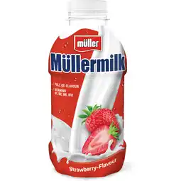 Jumbo Müller Müllermilk Strawberry Flavour 400 g aanbieding