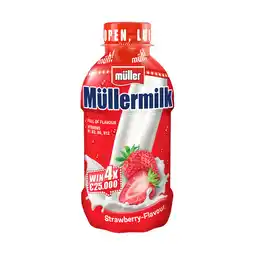 Jumbo Müller Müllermilk Strawberry Flavour 400 g aanbieding