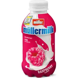 Jumbo Müller Müllermilk Raspberry Flavour 400 g aanbieding
