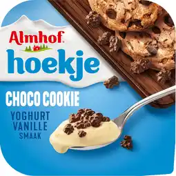 Jumbo Almhof Hoekje Choco Cookie Yoghurt Vanillesmaak 150 g aanbieding