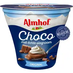 Jumbo Almhof Choco met slagroom Original 180 g aanbieding