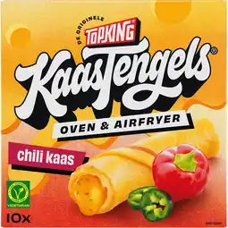 Jumbo Topking KaasTengels Oven & Airfryer Chili Kaas 10 Stuks 150 g aanbieding