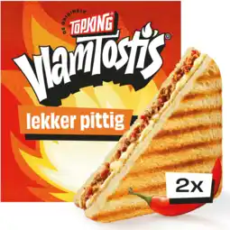 Jumbo Topking VlamTosti's Lekker Pittig 2 Stuks 240 g aanbieding