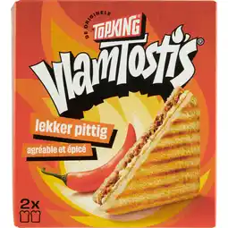 Jumbo Topking VlamTosti's Lekker Pittig 2 Stuks 240 g aanbieding