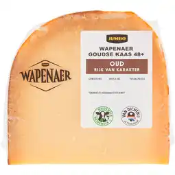Jumbo Wapenaer Goudse Kaas Oud 48+ Stuk ca. 386 g aanbieding