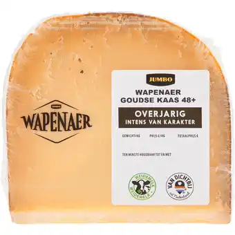 Jumbo Wapenaer Goudse Kaas Overjarig 48+ Stuk ca. 372 g aanbieding