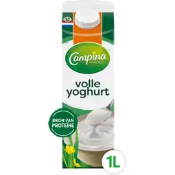 Jumbo Campina Volle Yoghurt 1 L aanbieding