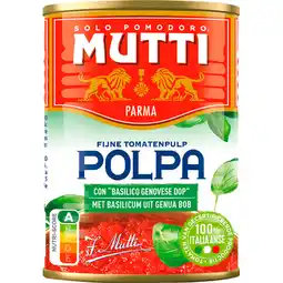 Jumbo Mutti Polpa di Pomodoro Basilicum 400g aanbieding