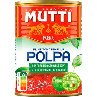 Jumbo Mutti Polpa di Pomodoro Basilicum 400g aanbieding
