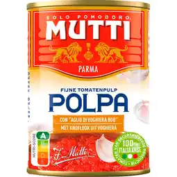 Jumbo Mutti Polpa di Pomodoro Knoflook 400g aanbieding