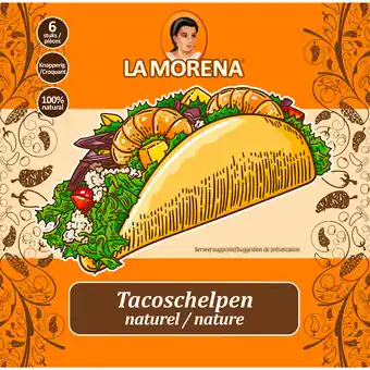 Jumbo La Morena Taco Schelpen Naturel 6 Stuks aanbieding