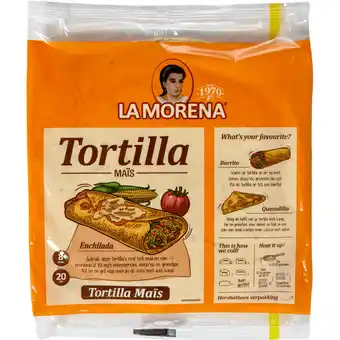Jumbo La Morena Tortilla Mais 320g aanbieding
