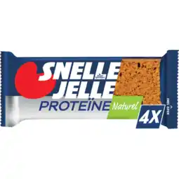 Jumbo Snelle Jelle Proteïne Naturel Kruidkoek 4 Repen 200 g aanbieding