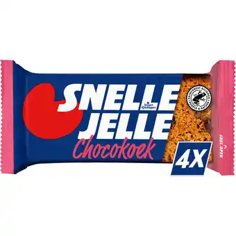 Jumbo Snelle Jelle (Te) Krachtige Chocokoek 4 Stuks 214 g aanbieding