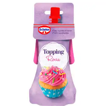 Jumbo Dr. Oetker Topping RozeCupcake Taart versiering 140 g aanbieding