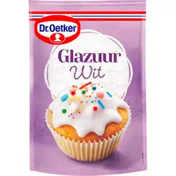 Jumbo Dr. Oetker Glazuur Wit Taart Versiering 125 g aanbieding
