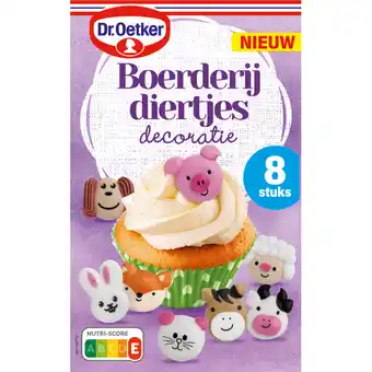 Jumbo Dr. Oetker Boerderij Diertjes Decoratie 8 Stuks 13 g aanbieding