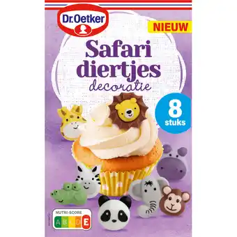 Jumbo Dr. Oetker Safari Diertjes Decoratie 8 Stuks 16 g aanbieding