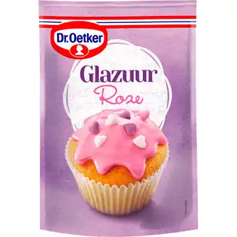 Jumbo Dr. Oetker Glazuur Roze Taart Versiering 125 g aanbieding