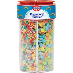 Jumbo Dr. Oetker Regenboogfantasie Taart Versiering 152g aanbieding