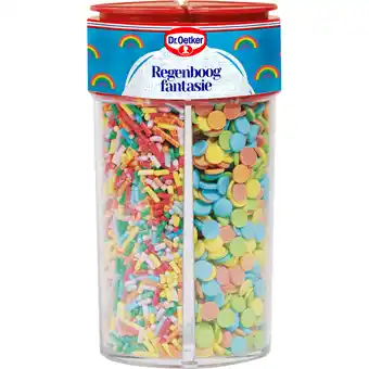 Jumbo Dr. Oetker Regenboogfantasie Taart Versiering 152g aanbieding
