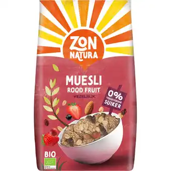 Jumbo Zonnatura Biologische Muesli Rood Fruit 375 g aanbieding