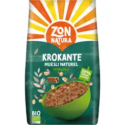 Jumbo Zonnatura Biologische Krokante Muesli Naturel 375 g aanbieding