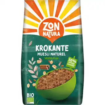 Jumbo Zonnatura Biologische Krokante Muesli Naturel 375 g aanbieding
