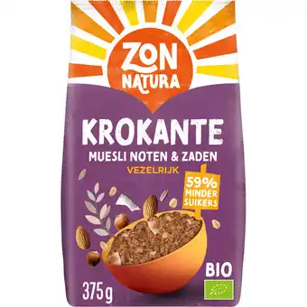 Jumbo Zonnatura Bio Krokante Muesli Noten en Zaden 375 g aanbieding