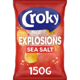 Jumbo Croky Chips Explosions Sea Salt 150g aanbieding