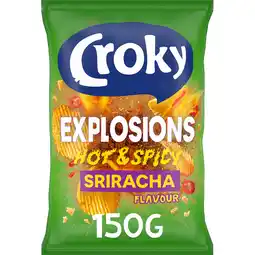 Jumbo Croky Chips Explosions Hot & Spicy Sriracha 150g aanbieding